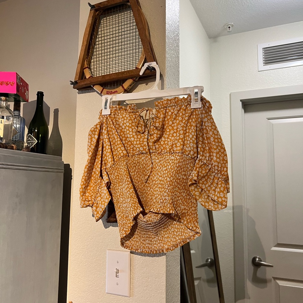 Romantic off the shoulder blouse